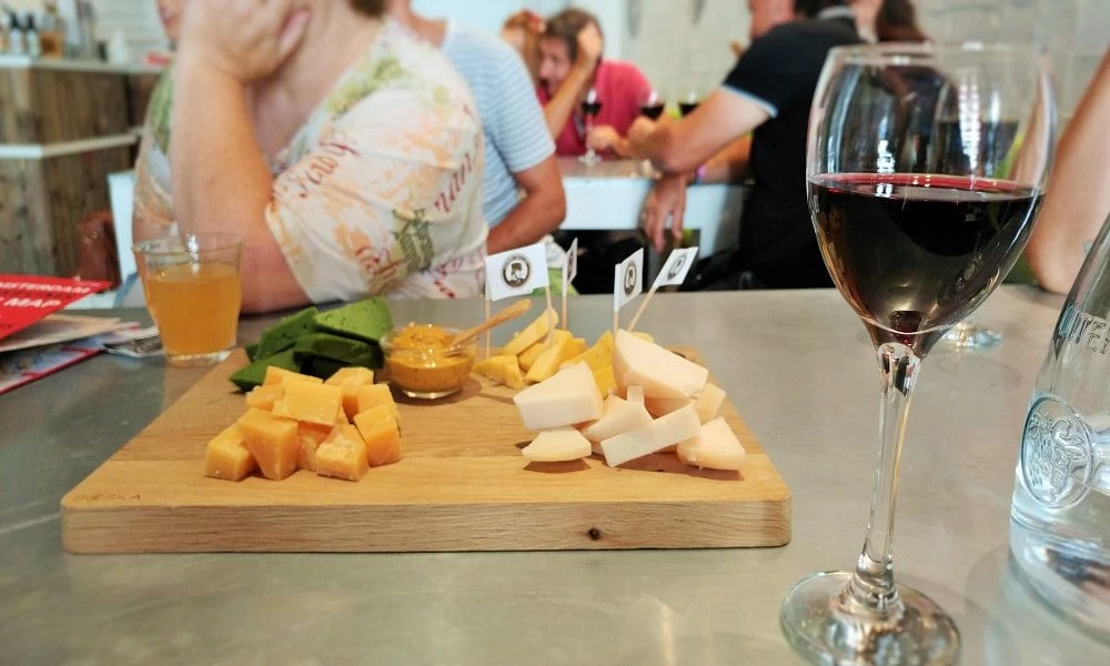 Wine and cheese tasting