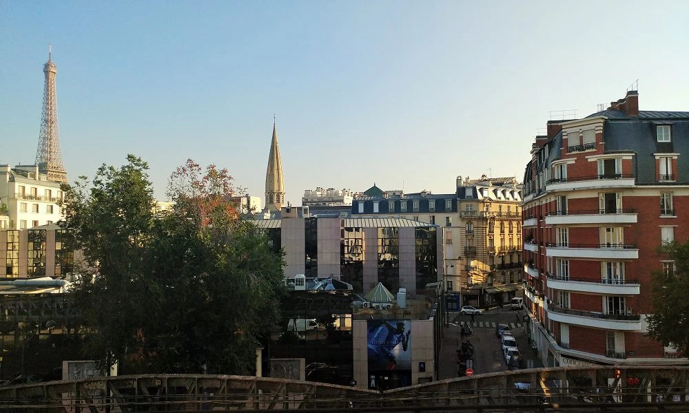 The view from Le Parisis hotel in Paris