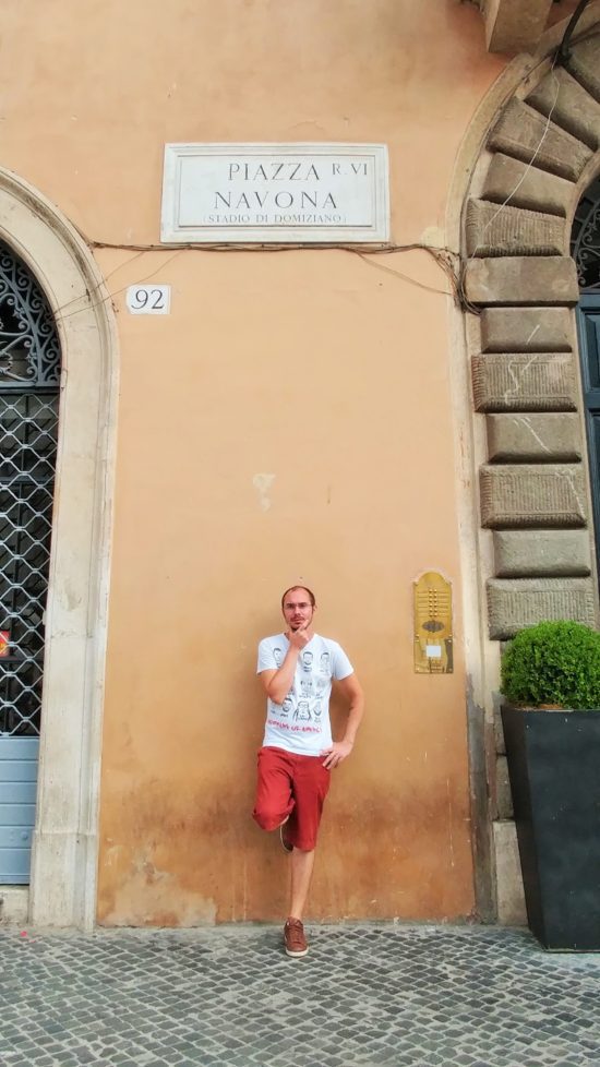 Yann at Piazza Navona