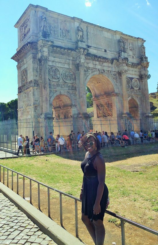 Shylo with The Arch of Constantine
