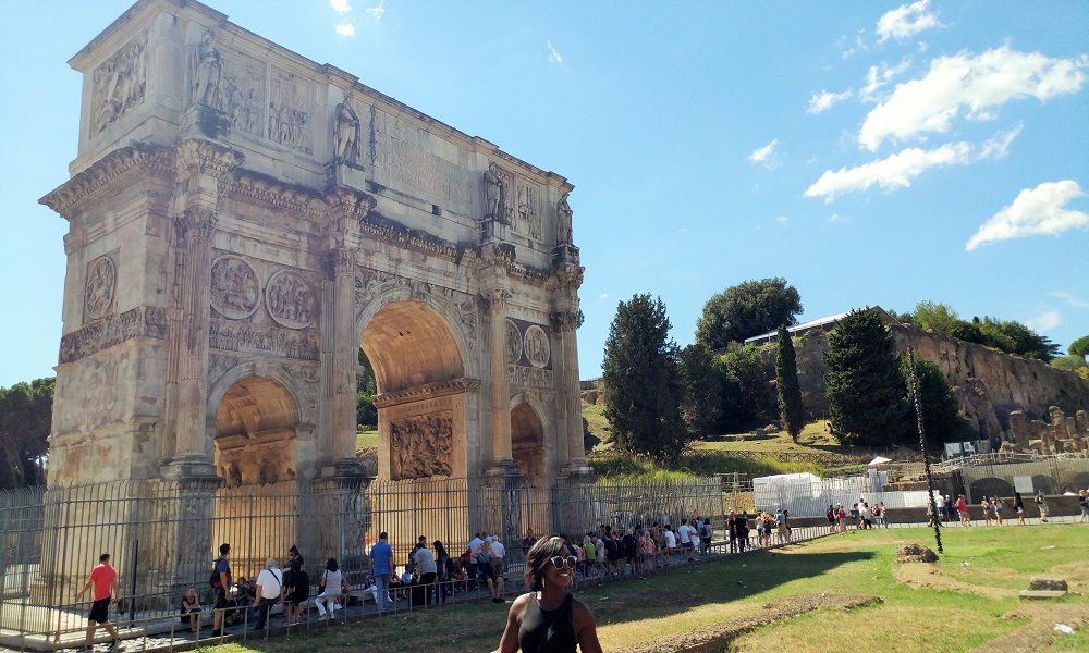 Shylo with The Arch of Constantine