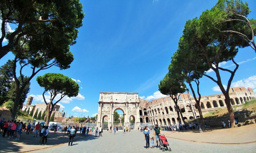 The Arch of Constantine and The Colosseum