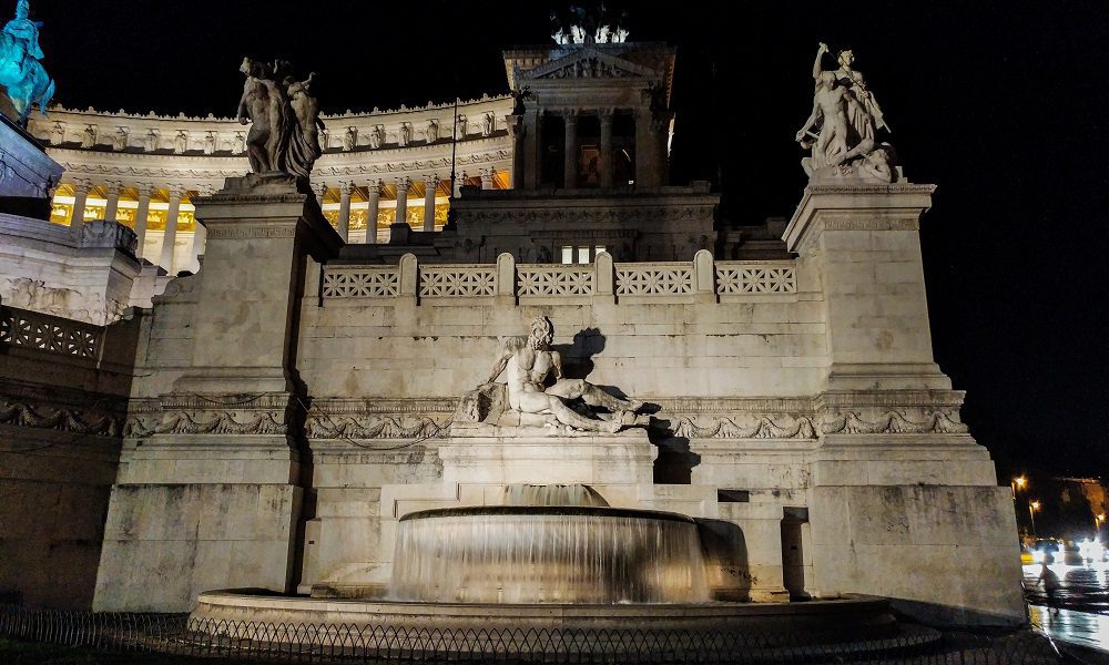 Fountain beside the Victor Emmanuel II Monument