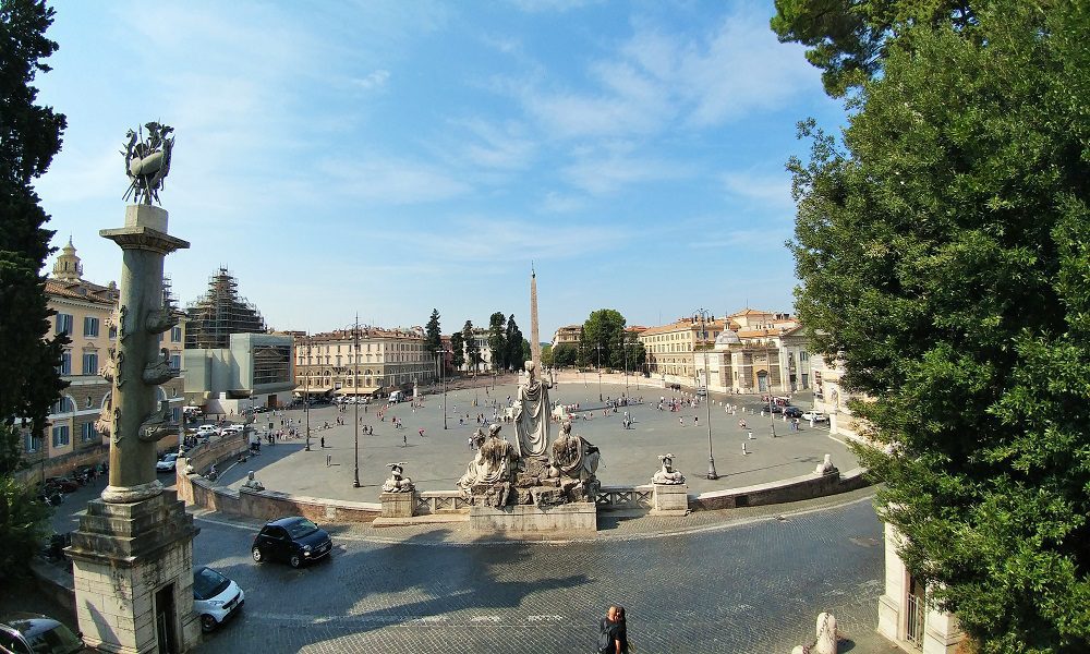 View of Piazza del Popolo from above