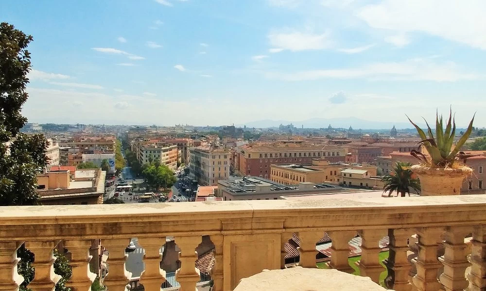 The view from the Vatican Museum