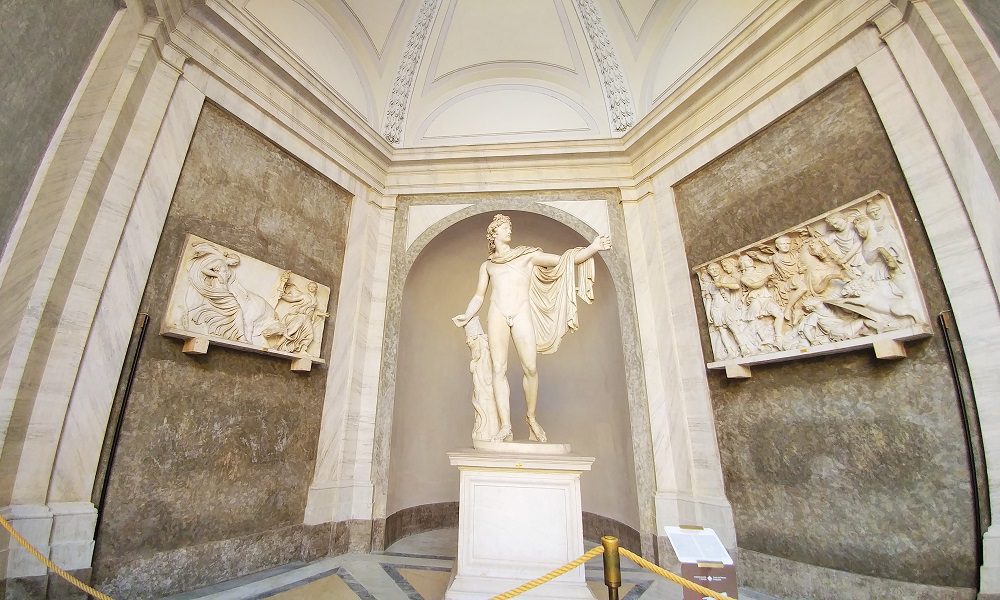 A statue in the Vatican Museum