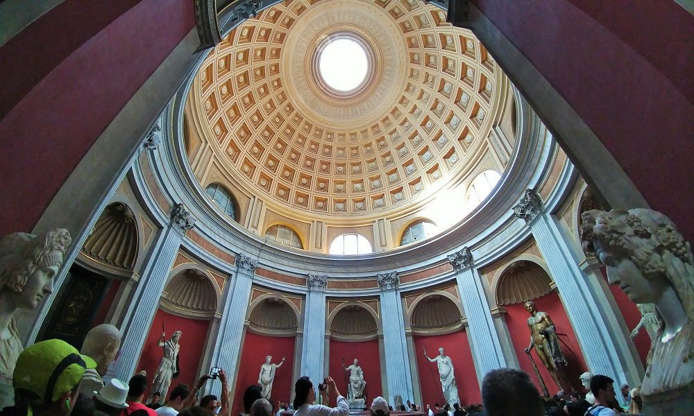 Beautiful ceilings in the Vatican Museum