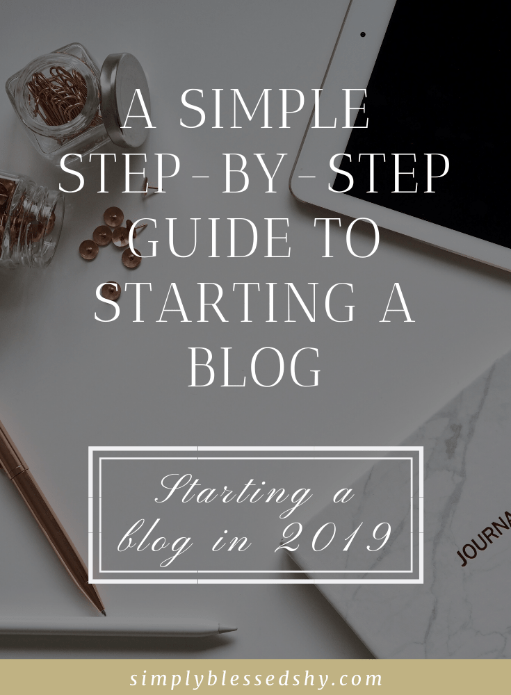 An easy step by step guide on how to start a blog