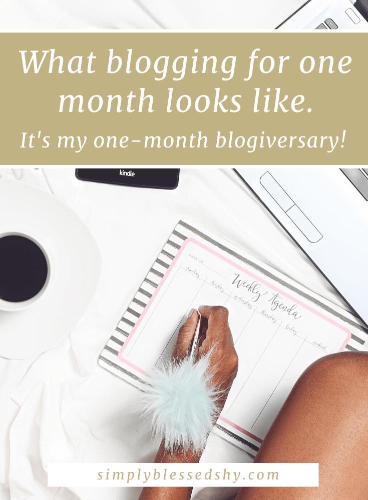 One month Blogging Anniversary