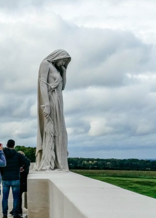 Mother Canada at Vimy Ridge Canadian memorial in France