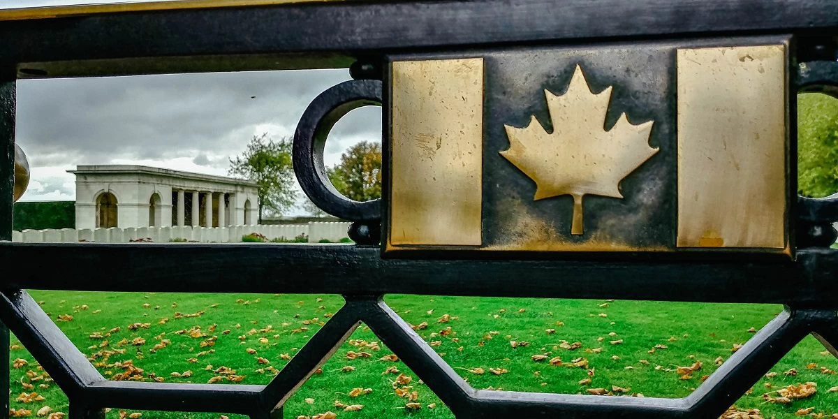 The cemetery at Vimy Ridge Canadian memorial in France