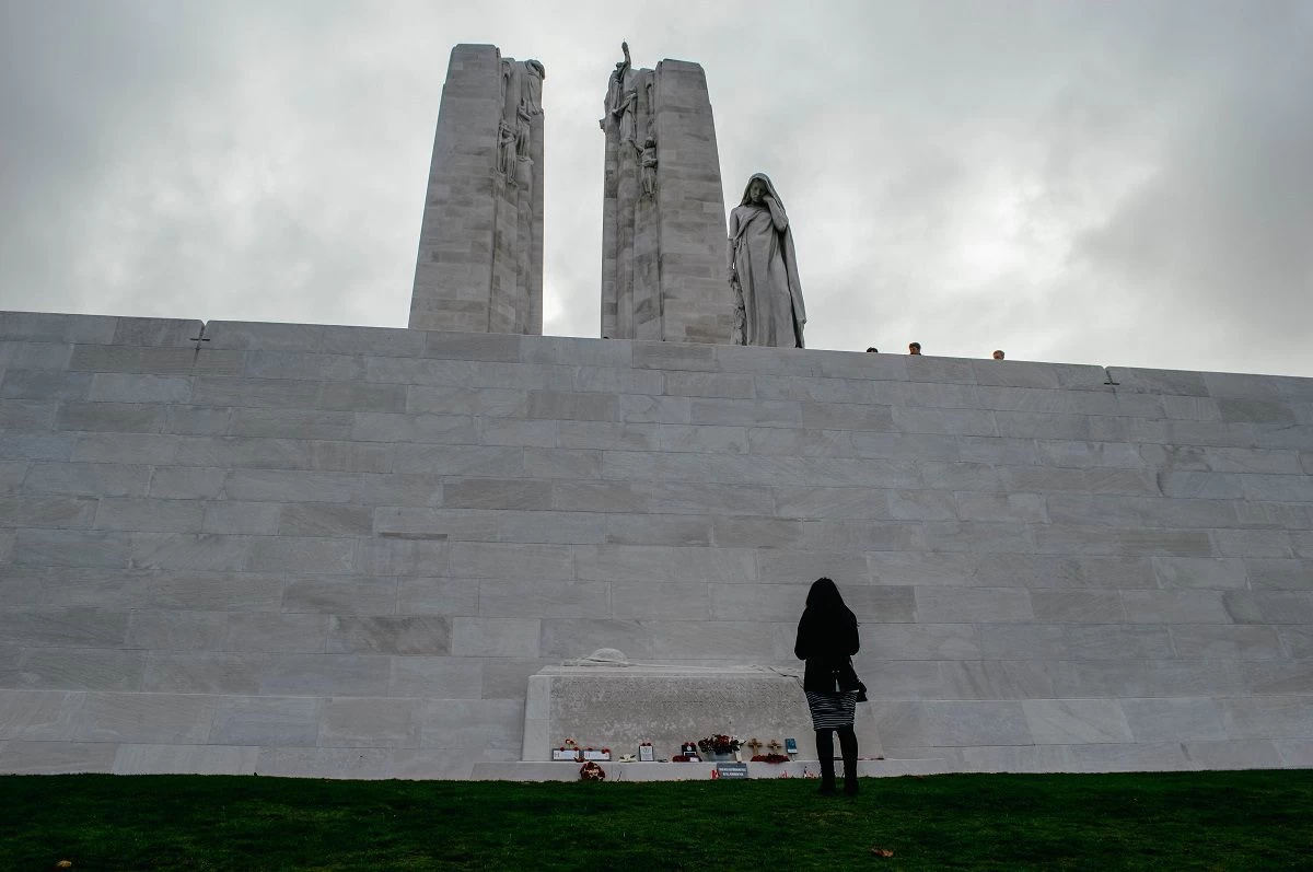 Vimy Ridge Canadian memorial in France