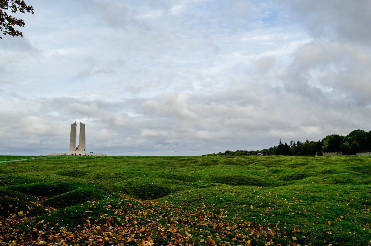 Vimy Ridge Canadian memorial in France