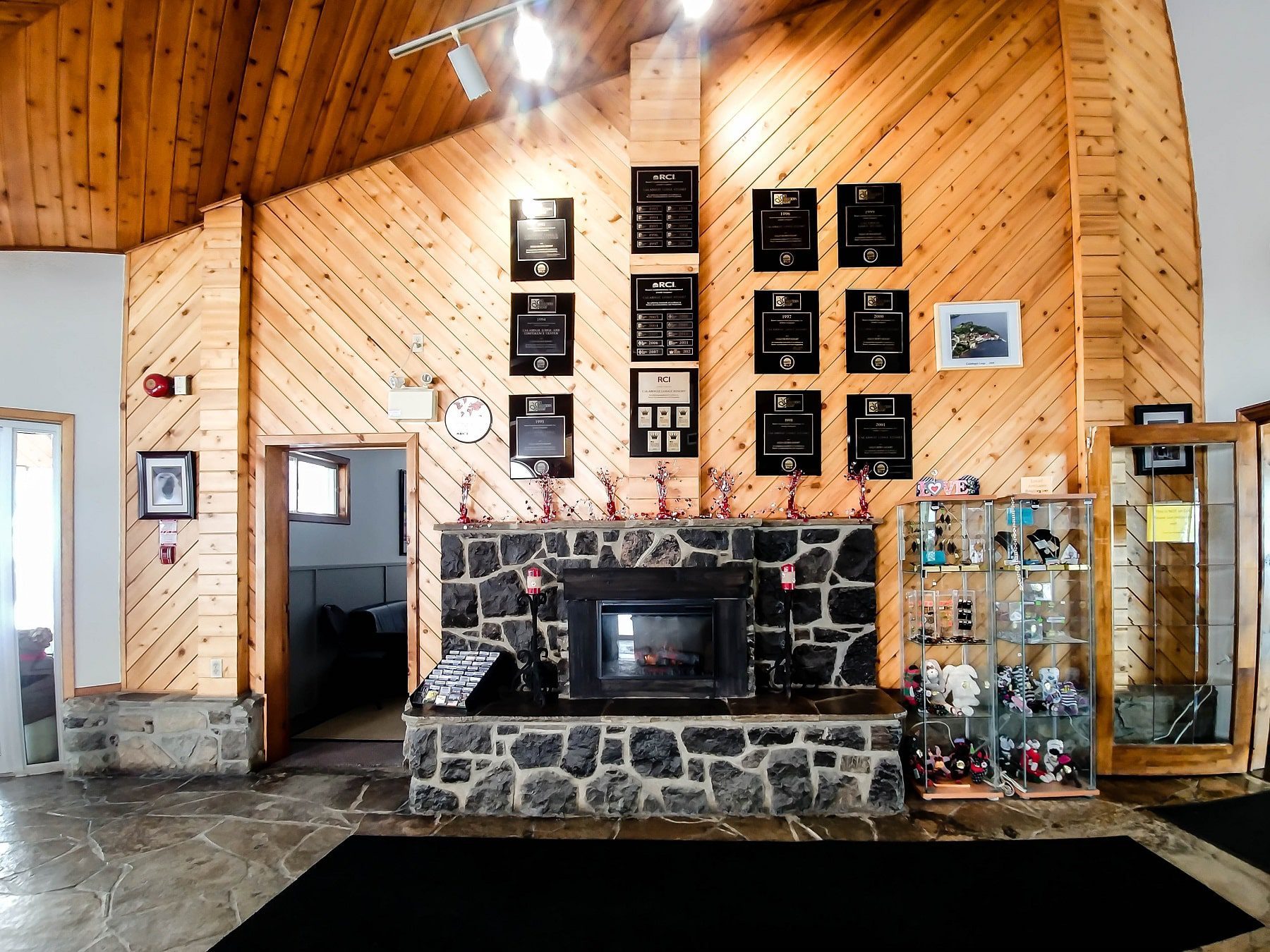 The lobby area in the main building