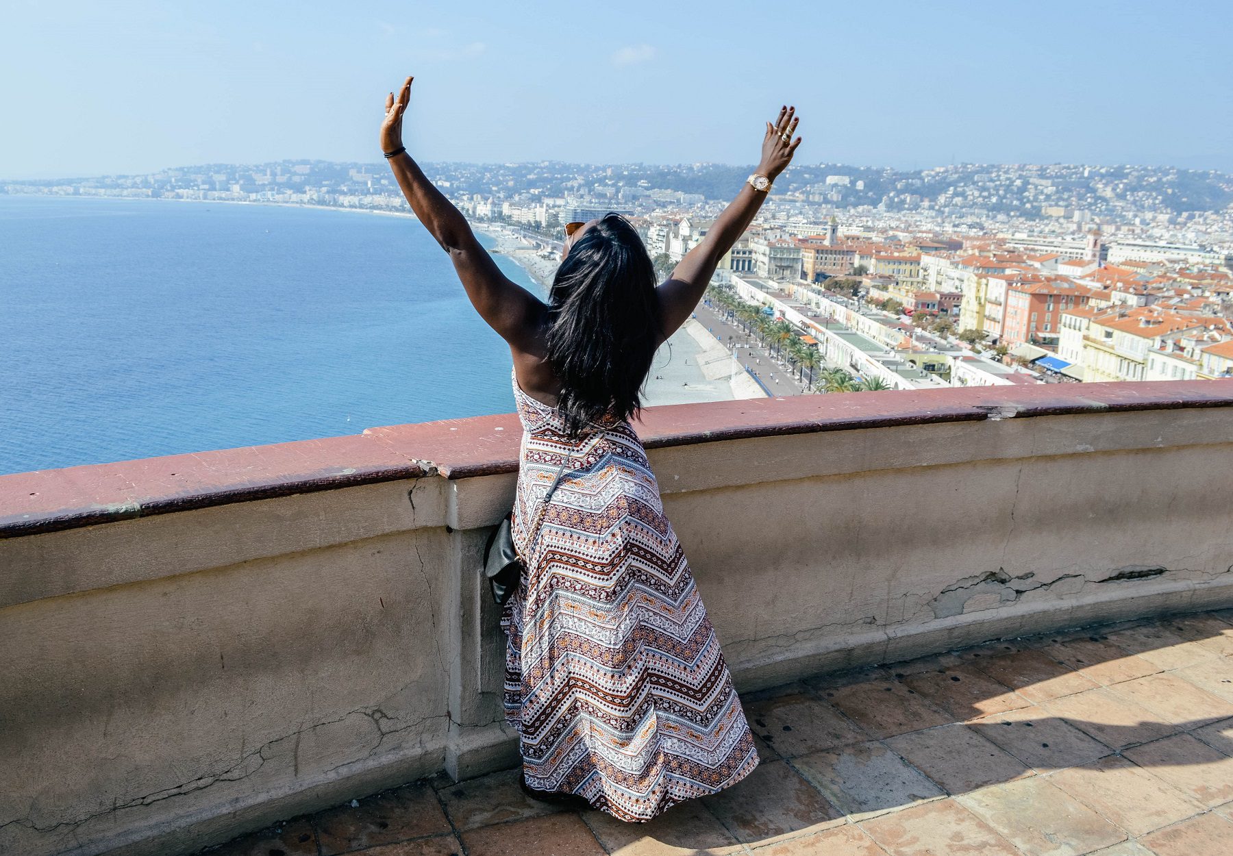 Overlooking the Promenade des Anglais in Nice