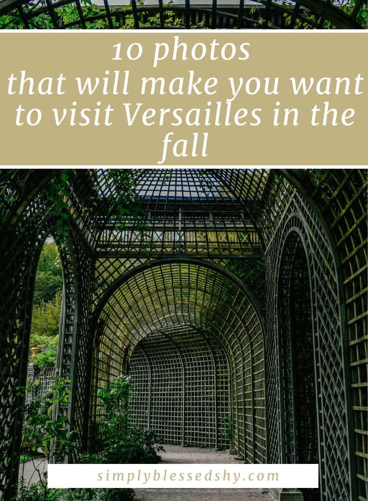 Visiting the garden of Versailles in the fall