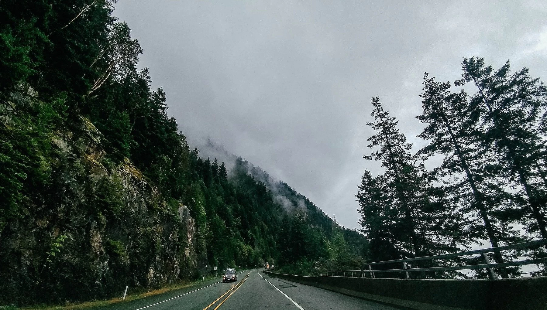 The Sea to Sky highway in Vancouver
