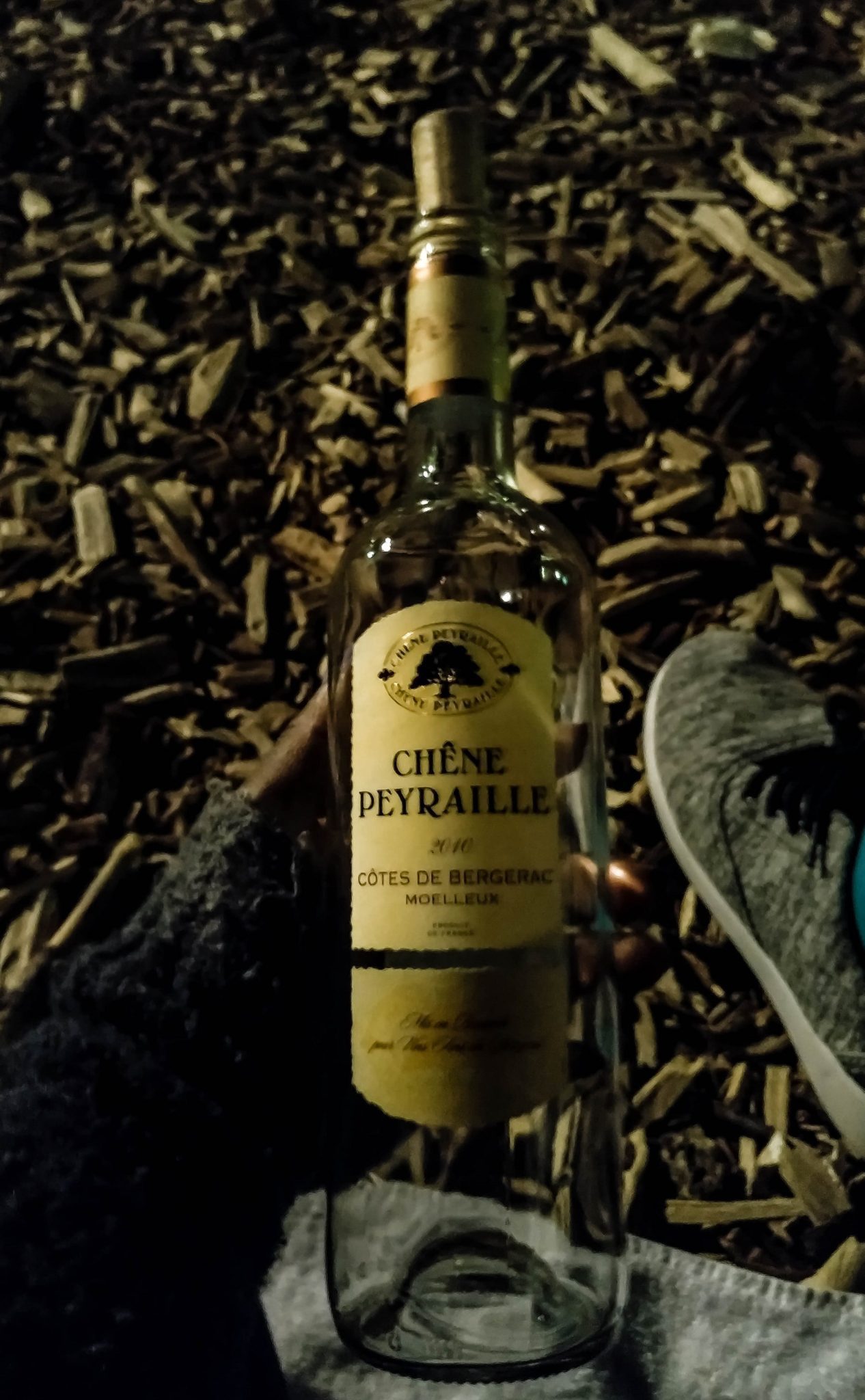 Delicious Montbazillac wine we consumed will watching the twinkling lights of the Eiffel tower