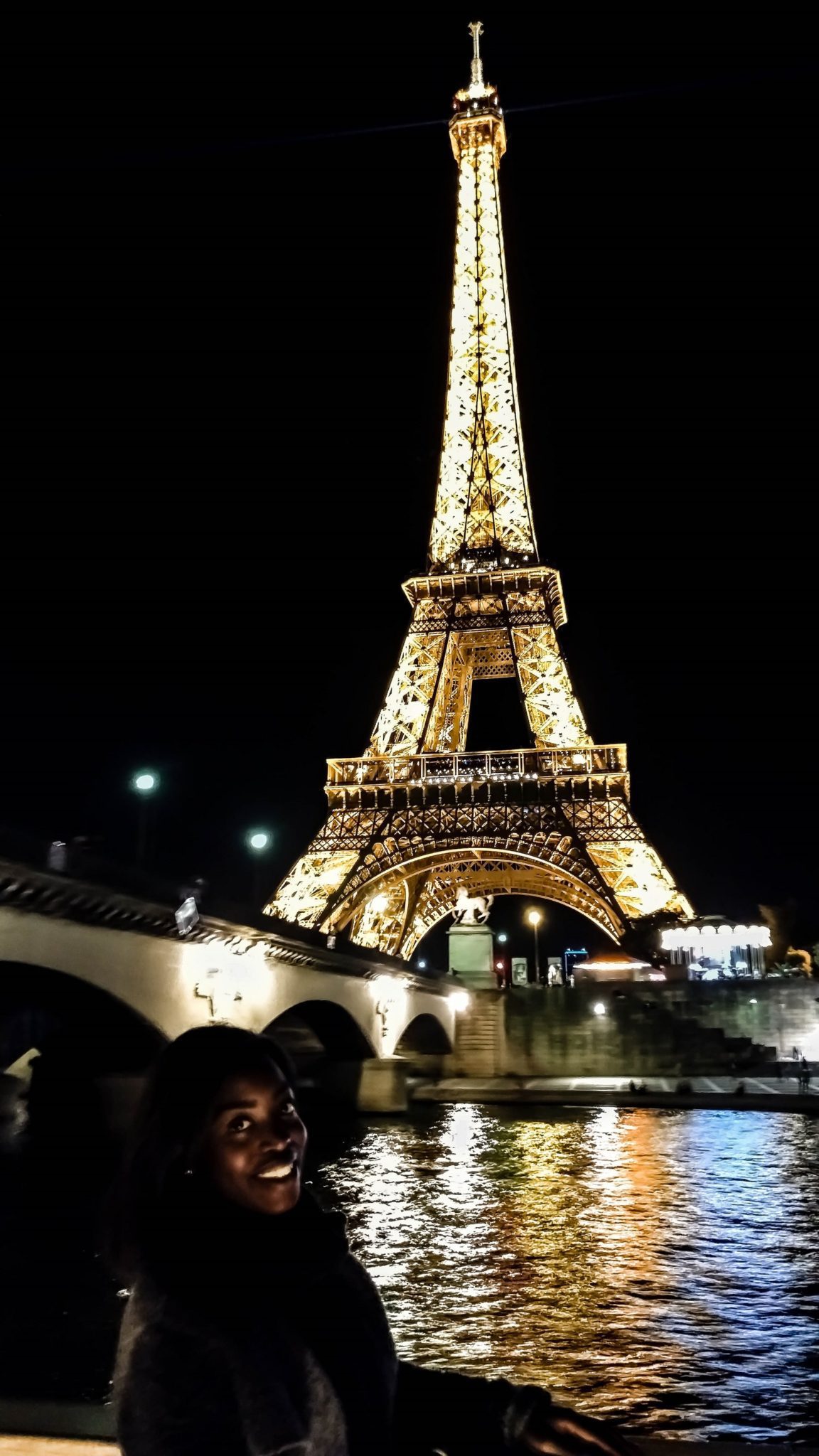 View of the eiffel tower from the seine river