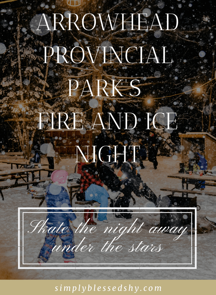 Fire and Ice night at Arrowhead Provincial Park