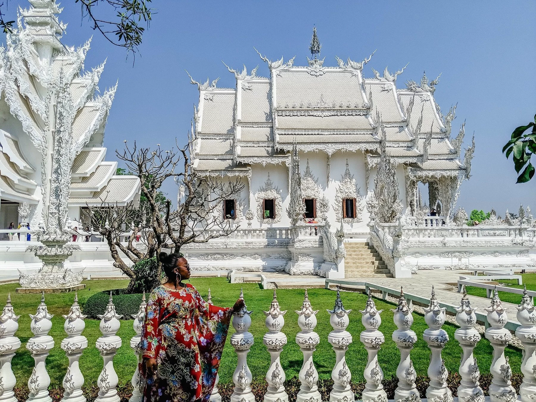 Admiring the amazing White Temple in Chiang Rai