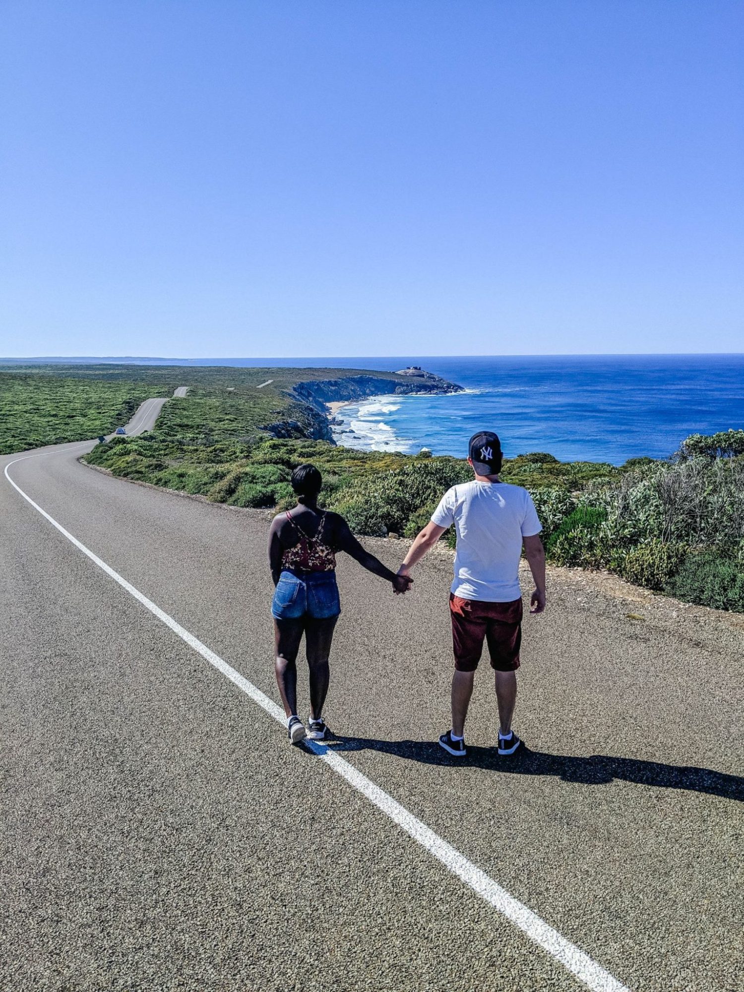 Yann and I on the road to the remarkable rocks on Kangaroo Island