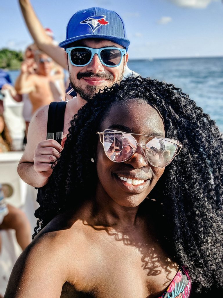 Yann and I on the beautiful Saona Island