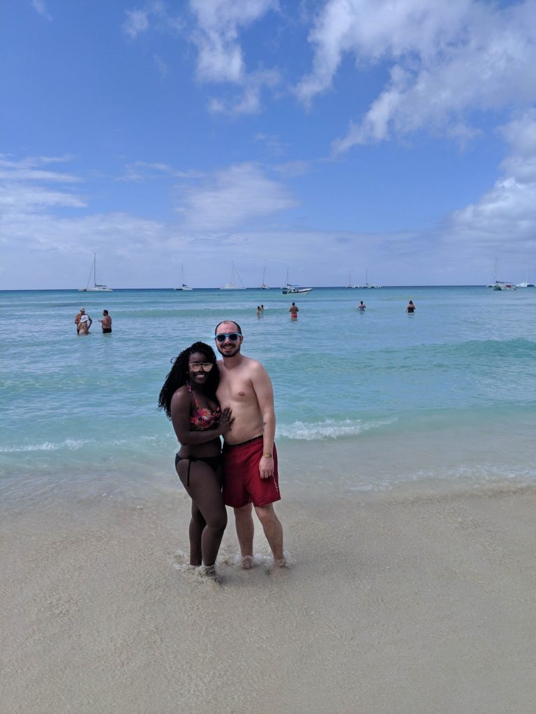 Yann and I on the beautiful Saona Island