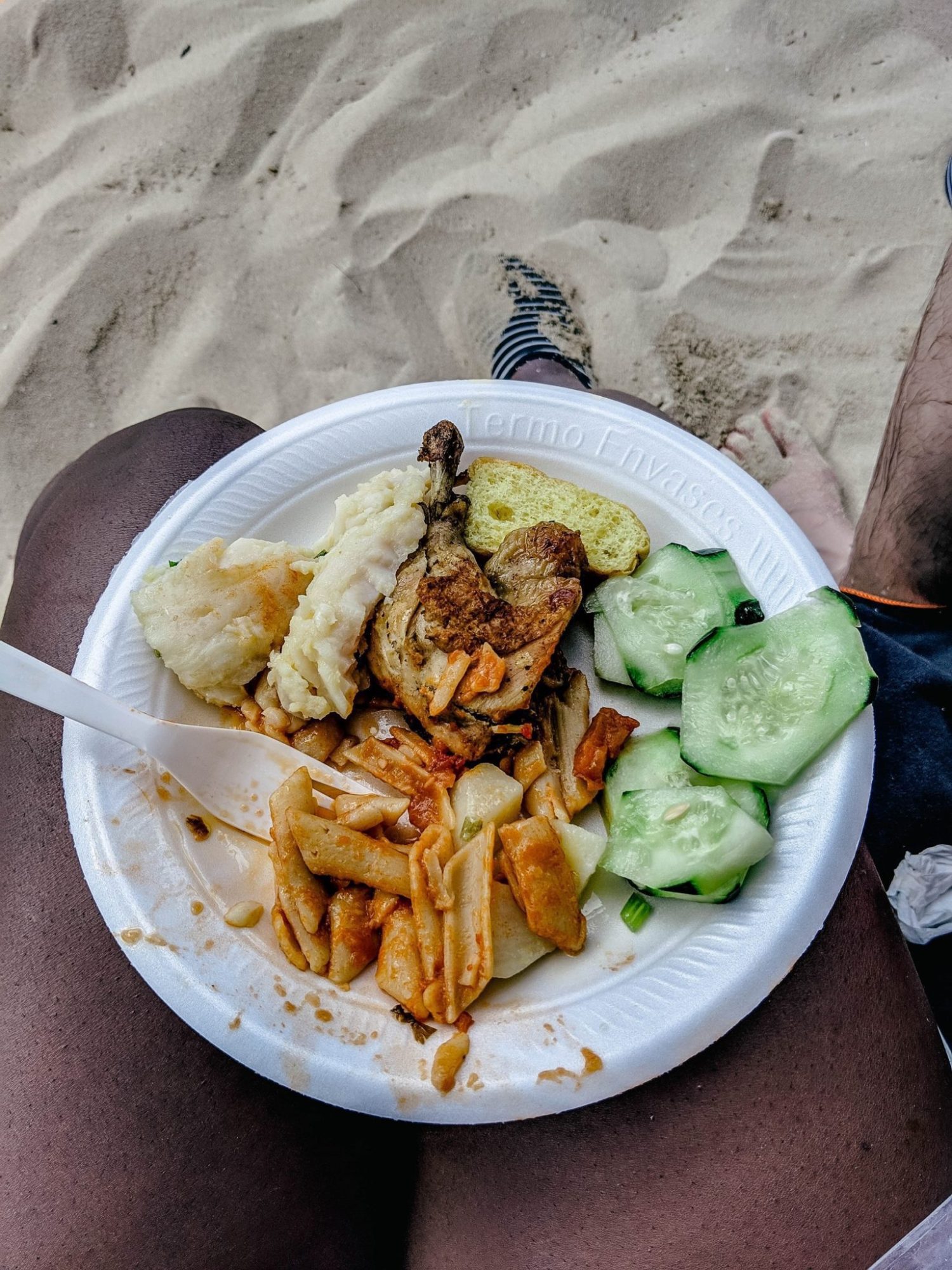 Food at saona island