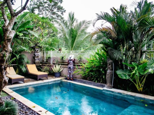 Staying at a private villa in Ubud, Bali
