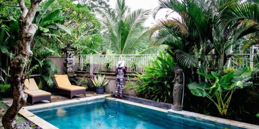 Staying at a private villa in Ubud, Bali