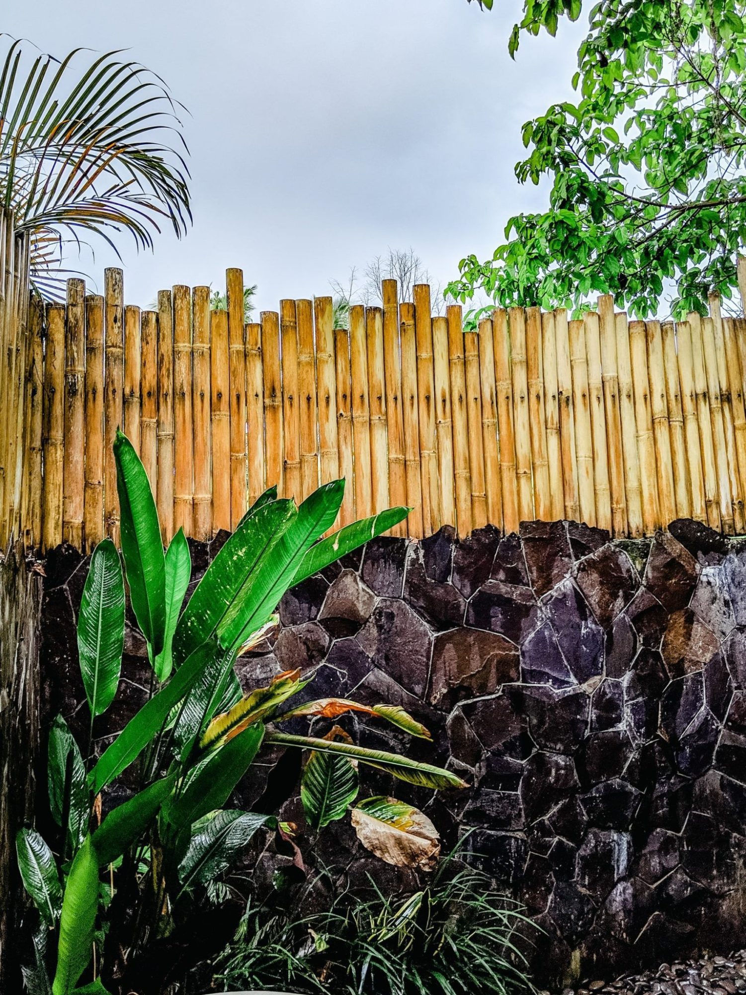 Beautiful outdoor bathroom in the villa In Ubud Bali